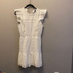 White linen dress